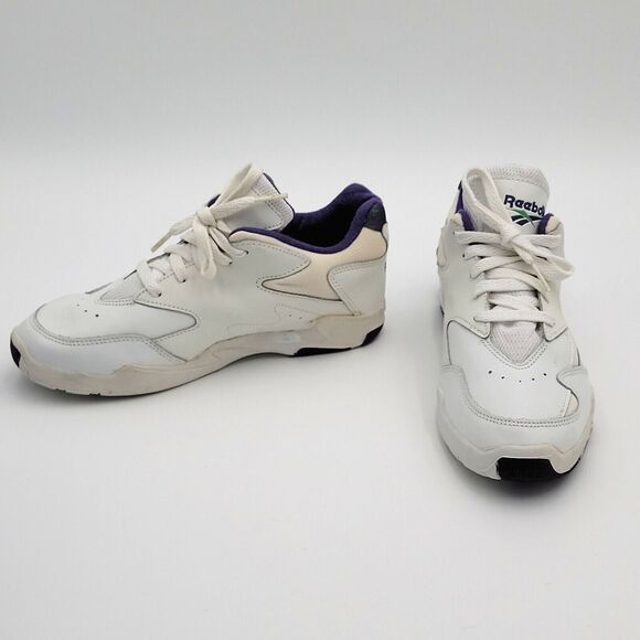 VTG Reebok 1996 Sneakers Sz6 Aurora Plus Retro White Purple NEW Old Stock In Box - Picture 7 of 16